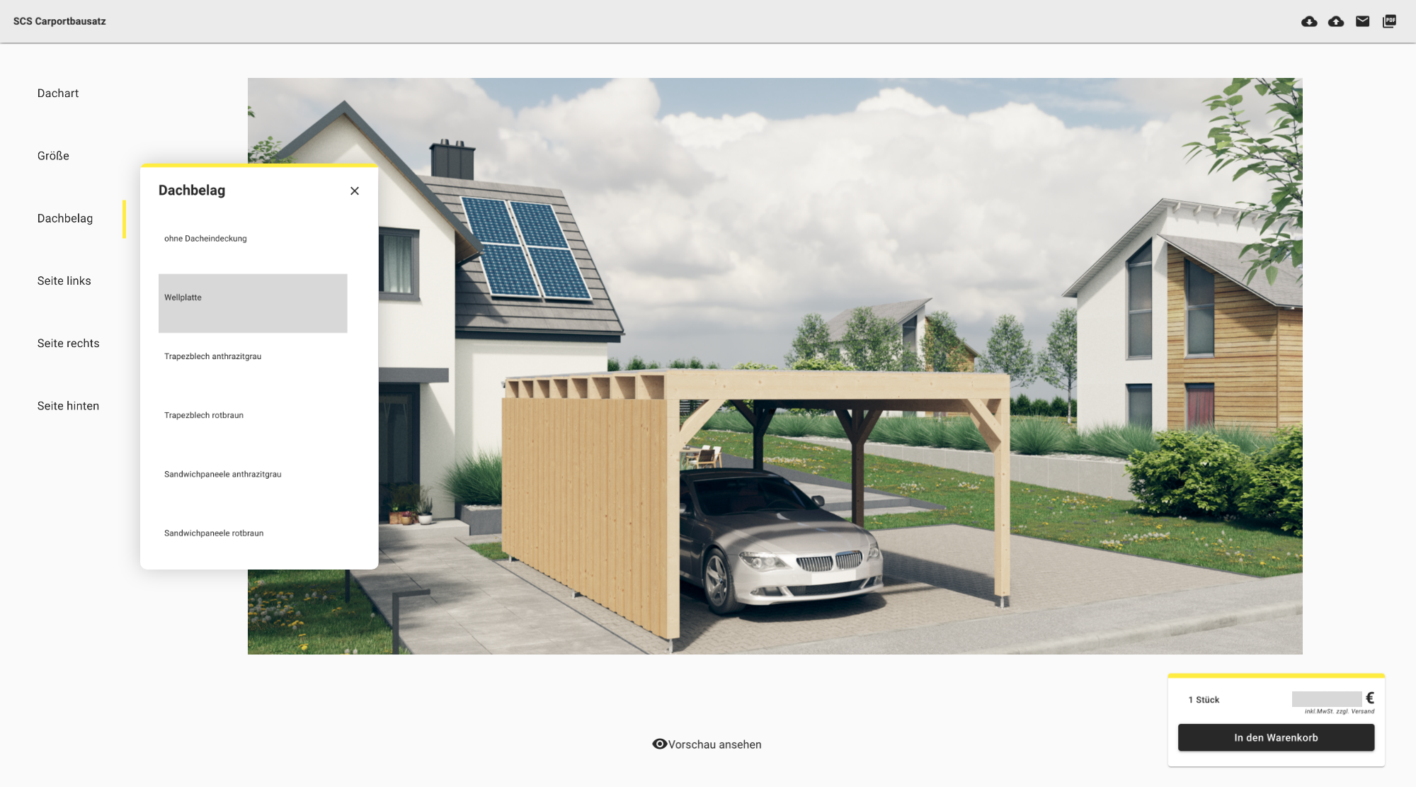 Carport– Detailseite